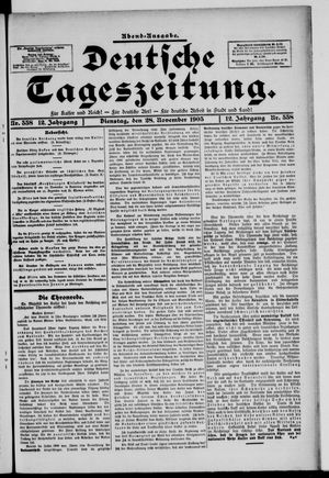 Deutsche Tageszeitung vom 28.11.1905