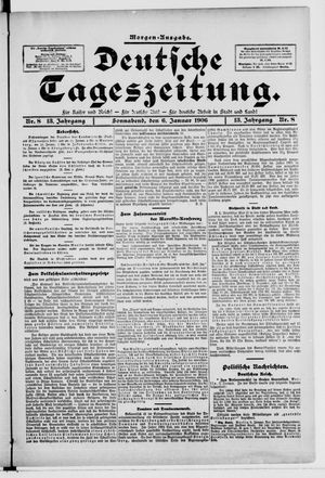 Deutsche Tageszeitung vom 06.01.1906