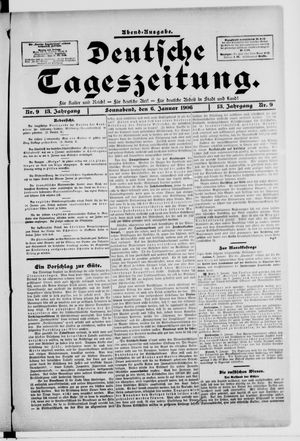 Deutsche Tageszeitung vom 06.01.1906