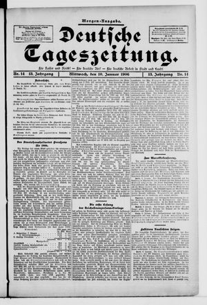 Deutsche Tageszeitung vom 10.01.1906