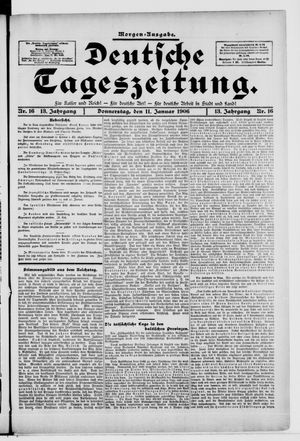 Deutsche Tageszeitung on Jan 11, 1906