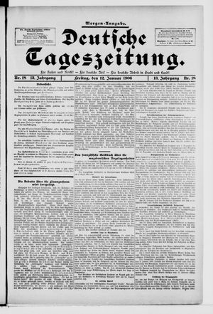 Deutsche Tageszeitung on Jan 12, 1906