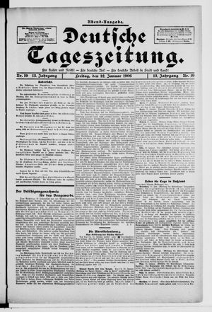 Deutsche Tageszeitung on Jan 12, 1906