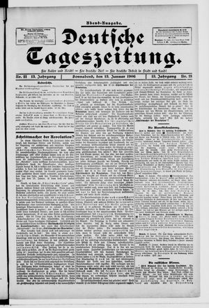 Deutsche Tageszeitung vom 13.01.1906
