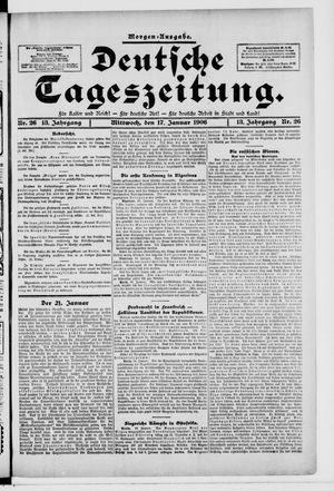 Deutsche Tageszeitung on Jan 17, 1906