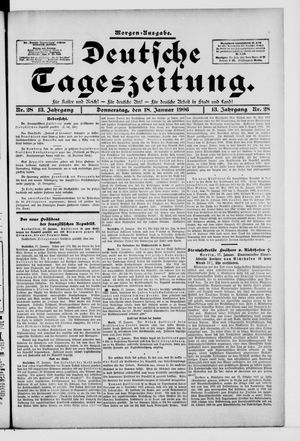 Deutsche Tageszeitung vom 18.01.1906