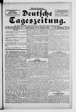 Deutsche Tageszeitung vom 18.01.1906