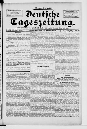 Deutsche Tageszeitung vom 20.01.1906