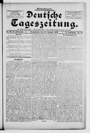 Deutsche Tageszeitung vom 20.01.1906