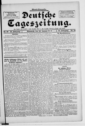 Deutsche Tageszeitung vom 24.01.1906
