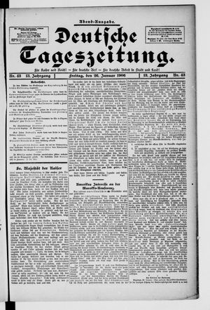 Deutsche Tageszeitung on Jan 26, 1906