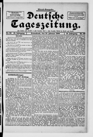 Deutsche Tageszeitung vom 10.02.1906