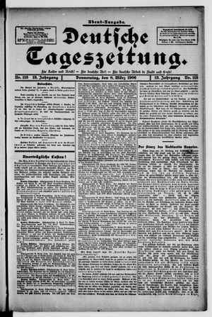 Deutsche Tageszeitung vom 08.03.1906