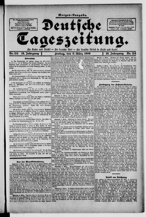 Deutsche Tageszeitung on Mar 9, 1906