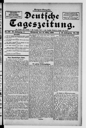 Deutsche Tageszeitung on Mar 14, 1906