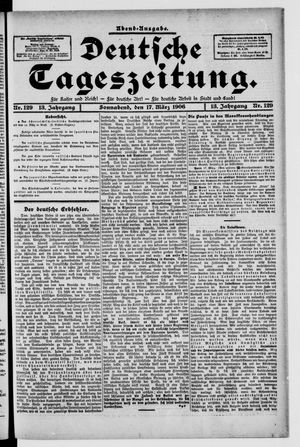 Deutsche Tageszeitung vom 17.03.1906