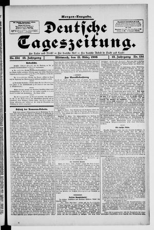 Deutsche Tageszeitung vom 21.03.1906
