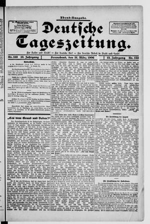 Deutsche Tageszeitung on Mar 31, 1906