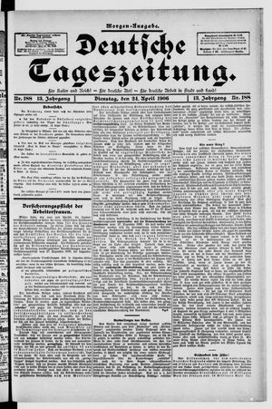 Deutsche Tageszeitung on Apr 24, 1906