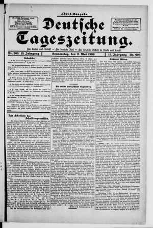 Deutsche Tageszeitung vom 03.05.1906