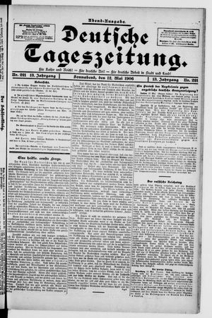 Deutsche Tageszeitung vom 12.05.1906