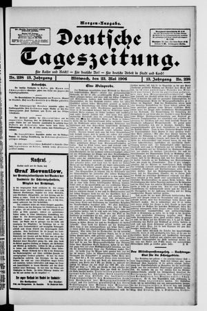 Deutsche Tageszeitung on May 23, 1906