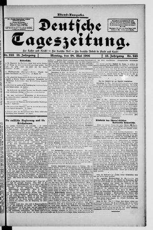 Deutsche Tageszeitung on May 28, 1906