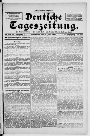 Deutsche Tageszeitung vom 02.06.1906