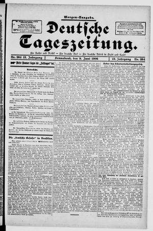 Deutsche Tageszeitung on Jun 9, 1906