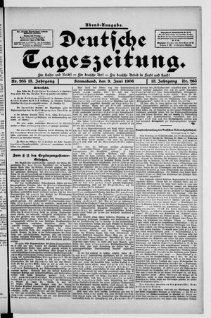 Deutsche Tageszeitung on Jun 9, 1906
