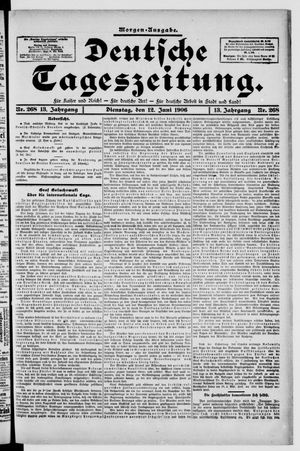 Deutsche Tageszeitung on Jun 12, 1906