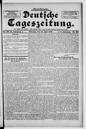 Deutsche Tageszeitung on Jun 12, 1906