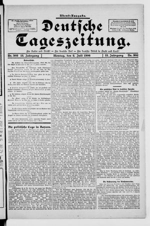Deutsche Tageszeitung vom 02.07.1906