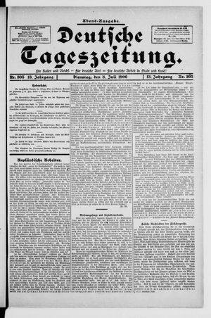 Deutsche Tageszeitung vom 03.07.1906