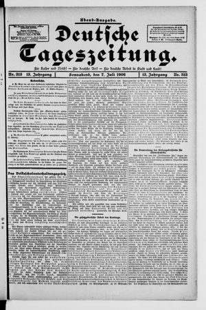 Deutsche Tageszeitung vom 07.07.1906