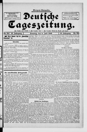 Deutsche Tageszeitung on Jul 8, 1906