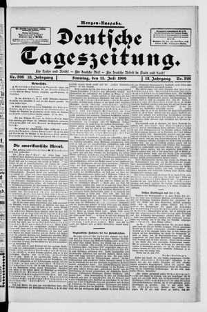 Deutsche Tageszeitung vom 15.07.1906