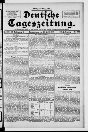 Deutsche Tageszeitung on Jul 19, 1906