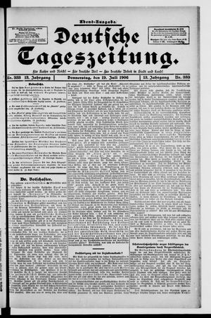 Deutsche Tageszeitung on Jul 19, 1906