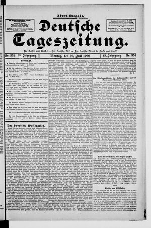 Deutsche Tageszeitung vom 30.07.1906