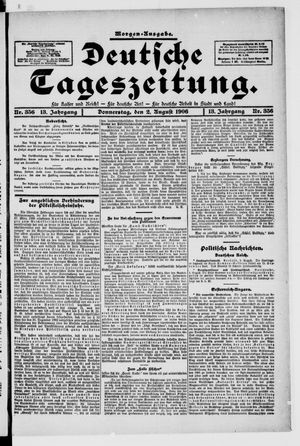 Deutsche Tageszeitung vom 02.08.1906