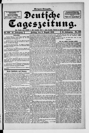 Deutsche Tageszeitung vom 03.08.1906