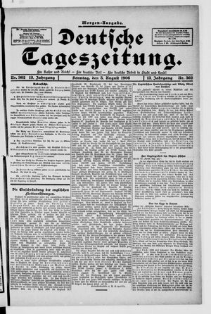 Deutsche Tageszeitung on Aug 5, 1906