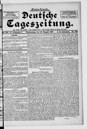 Deutsche Tageszeitung vom 16.08.1906