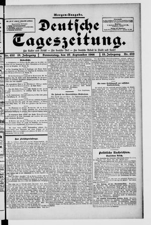 Deutsche Tageszeitung vom 27.09.1906
