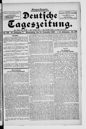Deutsche Tageszeitung vom 15.11.1906