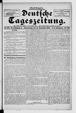 Deutsche Tageszeitung vom 15.11.1906