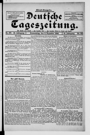 Deutsche Tageszeitung vom 06.12.1906