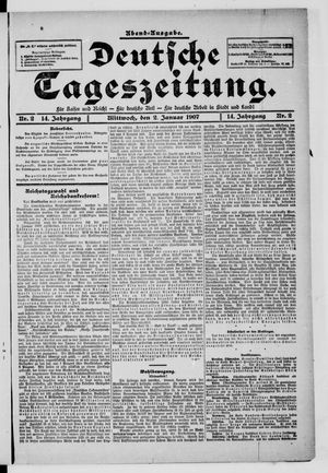 Deutsche Tageszeitung on Jan 2, 1907