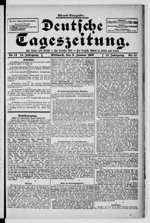 Deutsche Tageszeitung on Jan 9, 1907